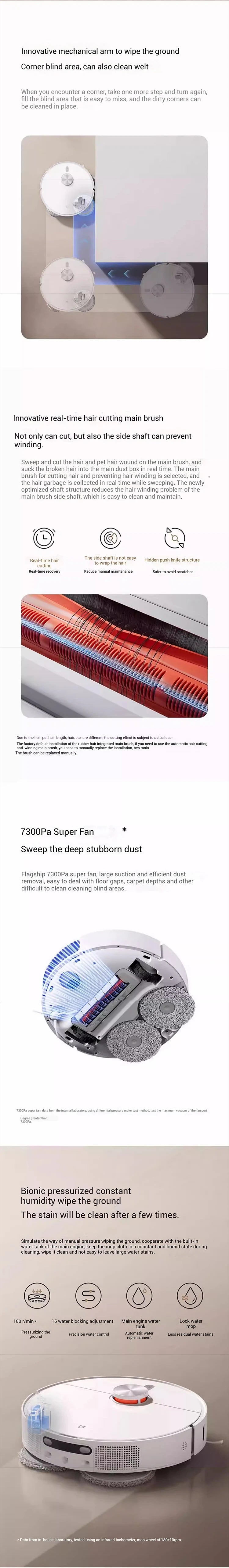 Xiaomi Robot Vacuum & Mop for Pet Hair – Auto Empty, Self-Wash