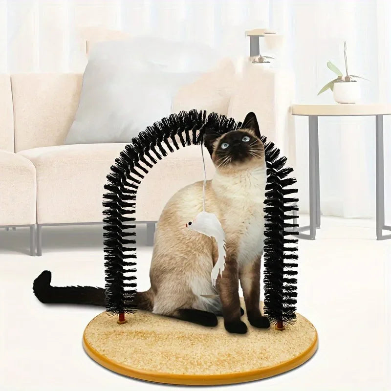 Cat Arch Self-Grooming & Massage Hair Brush Toy
