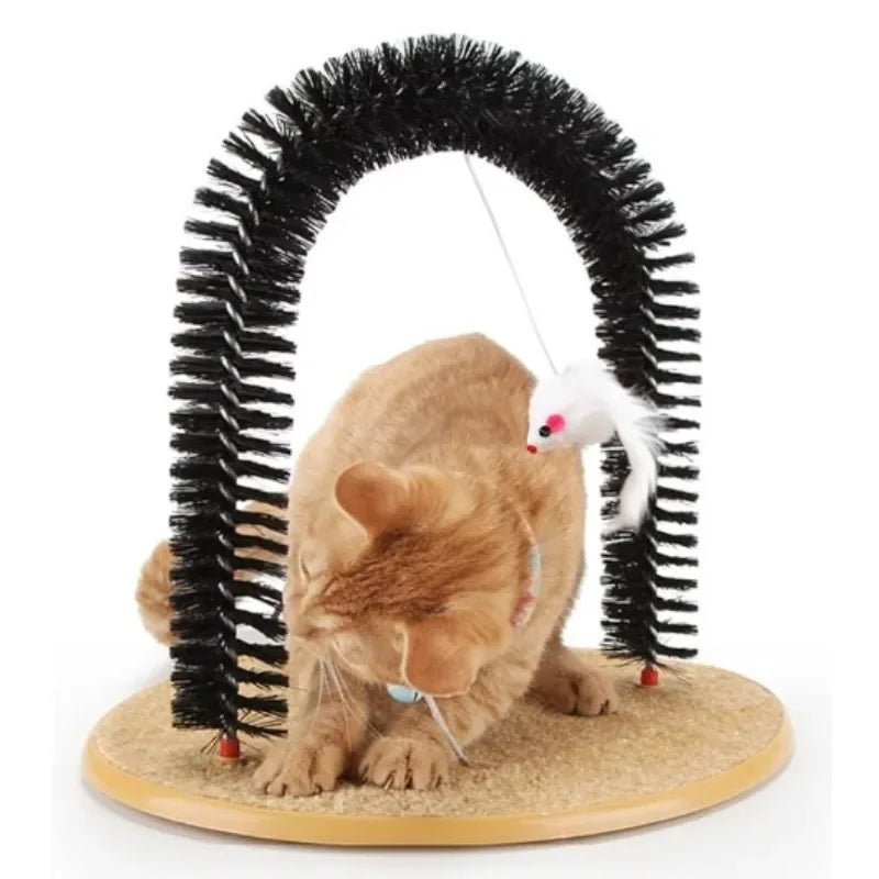 Cat Arch Self-Grooming & Massage Hair Brush Toy