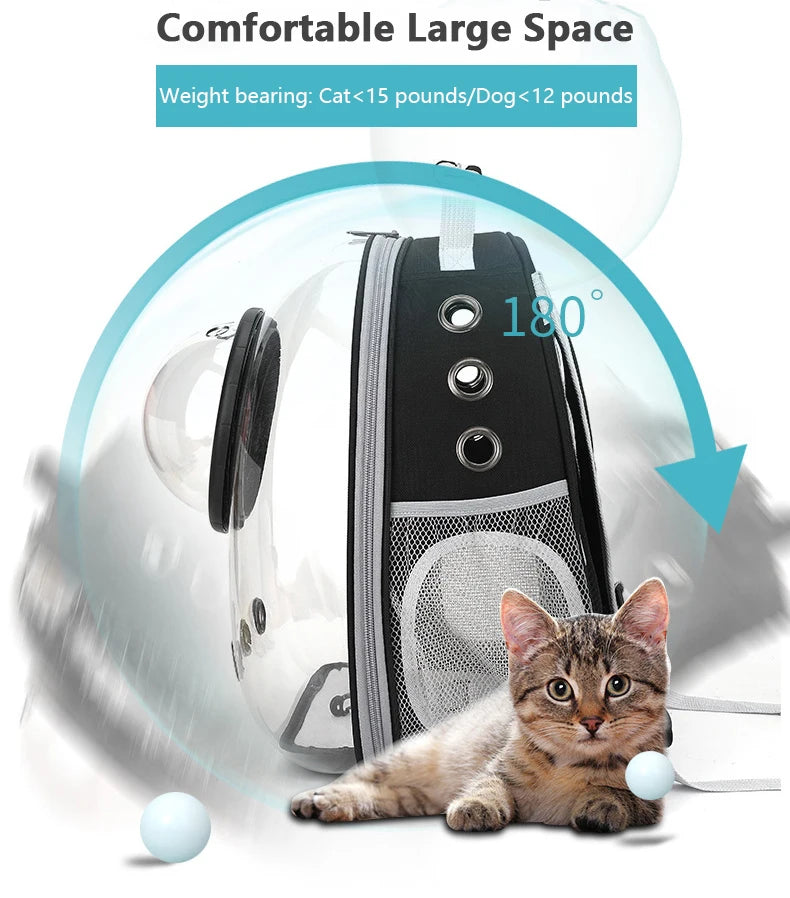 Space Capsule Transparent Pet Carrier Backpack