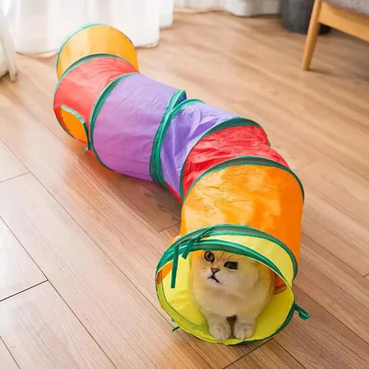 Collapsible Cat Tunnel Toy – Indoor & Outdoor Play