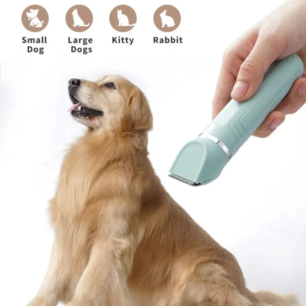 4-in-1 Cordless Dog Grooming Clippers – Low Noise