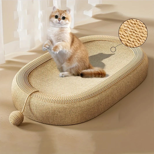 Sisal Cat Scratcher Bed – Multi-Function Toy Ball Set