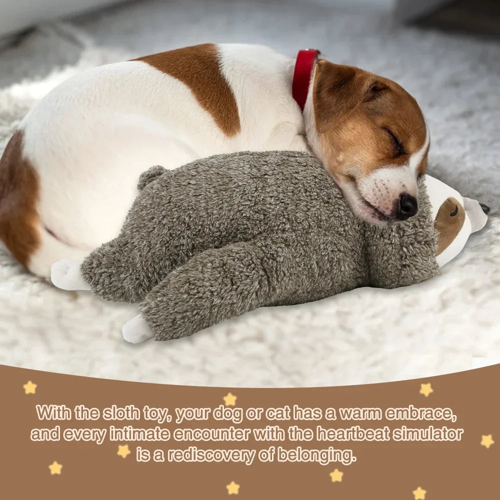 Sloth Heartbeat Puppy Toy – Sleep Aid & Stress Relief