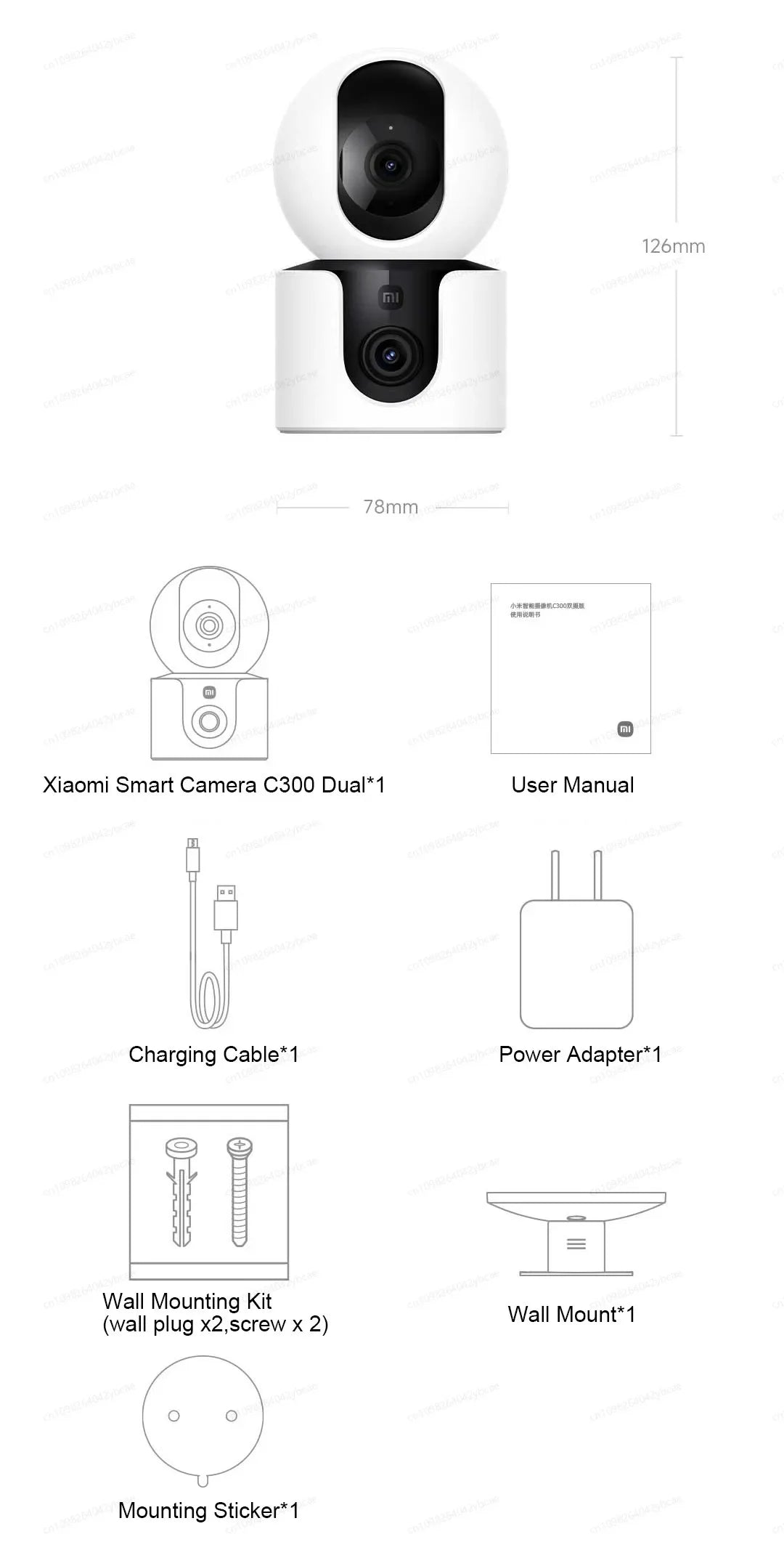 Xiaomi 360° Pet Camera – 3MP WiFi 6, Baby & Pet Monitor
