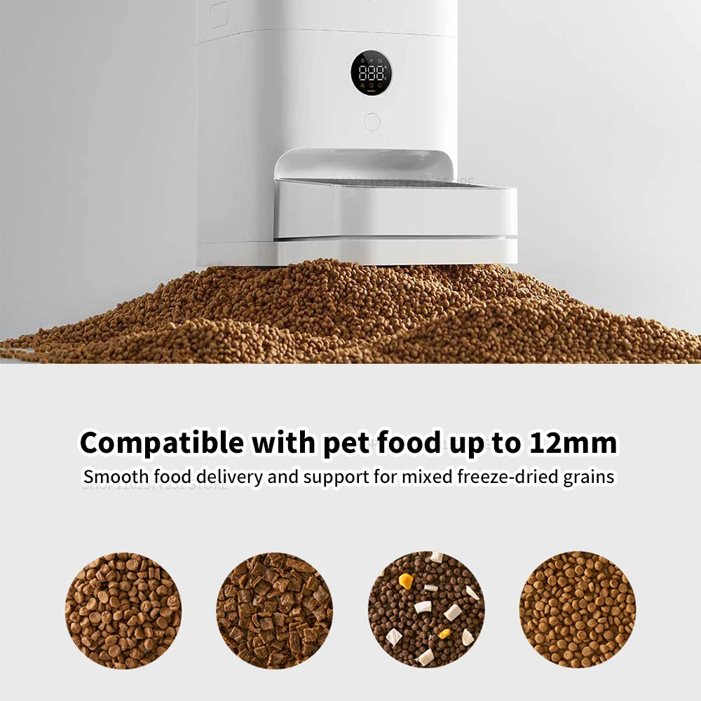 New Mijia Smart Pet Feeder 2 MJWSQ02 HD-large Screen 5L Large Capacity Precise Weighing Spare battery FoodShortage Remind
