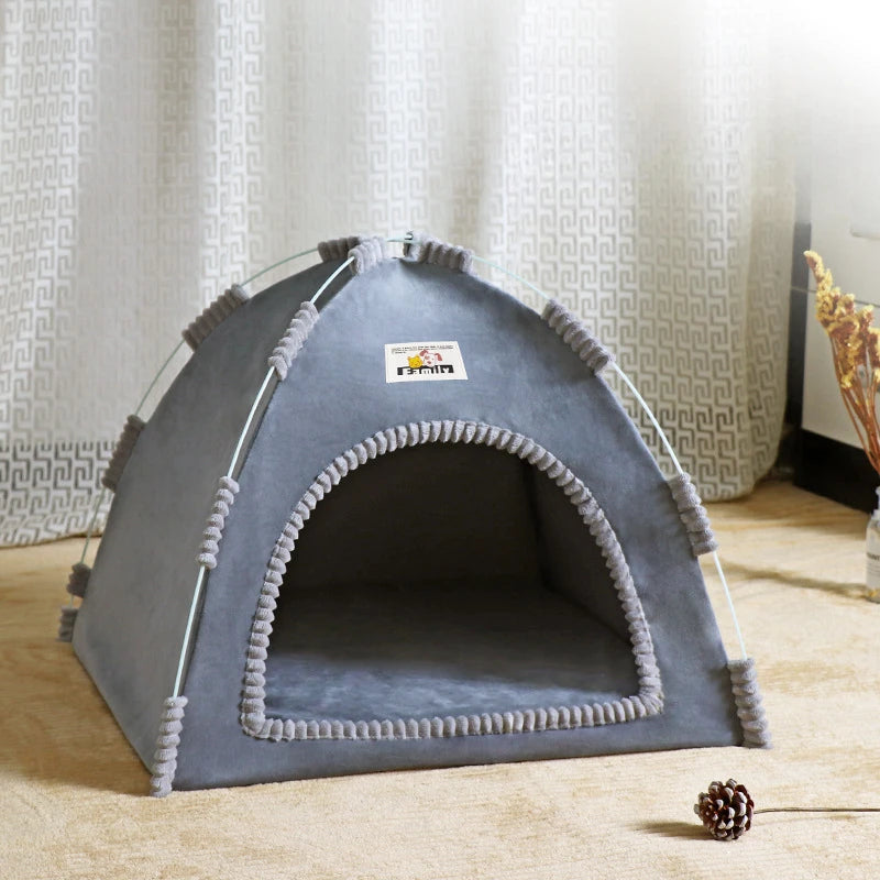 Foldable Pet Tent House – Breathable, All-Season