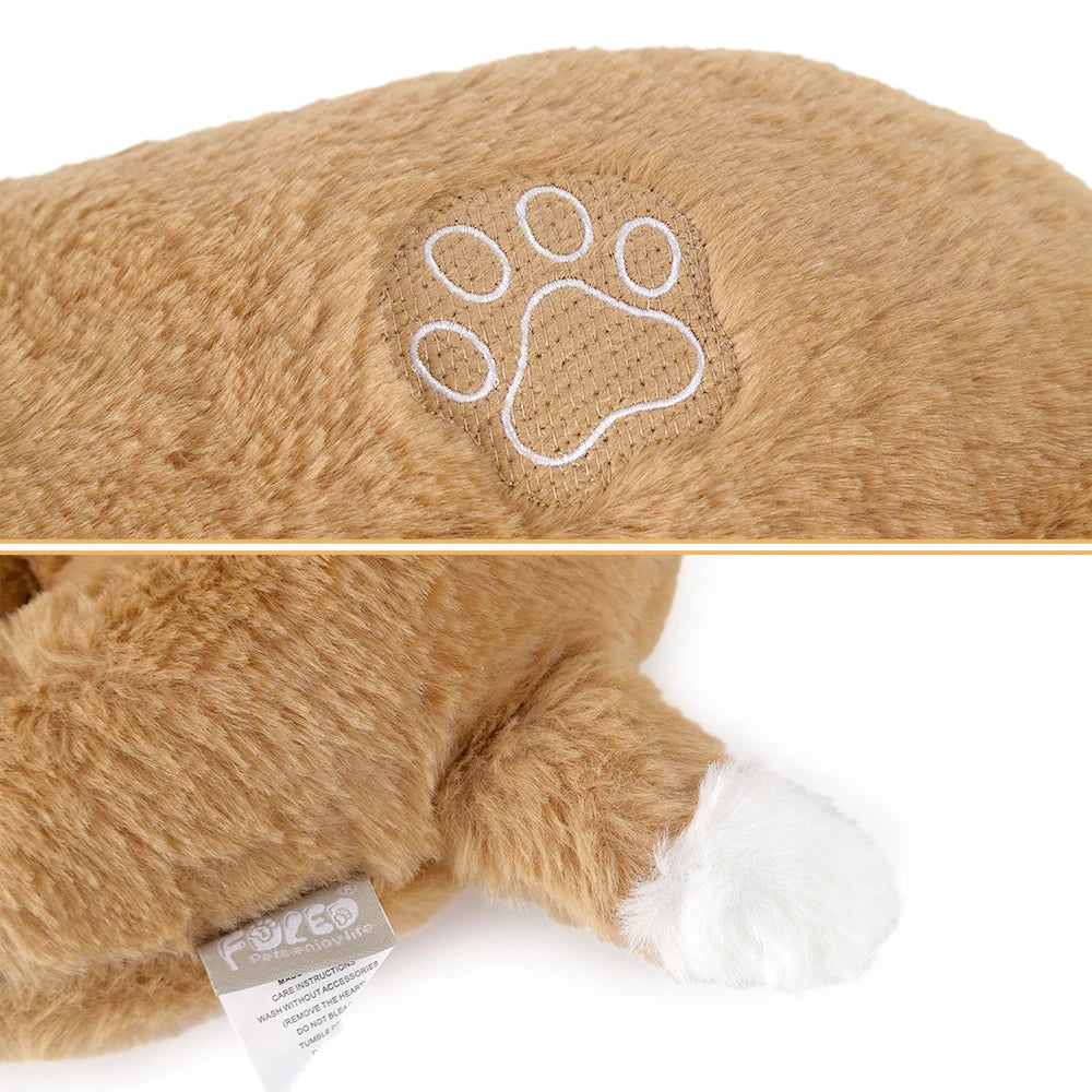 Curved Pillow Heartbeat Dog Toy – Comfort & Training