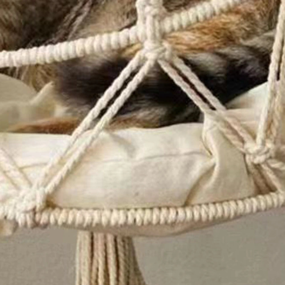 Hand-Woven Kitten Hammock Hanging Cat Bed