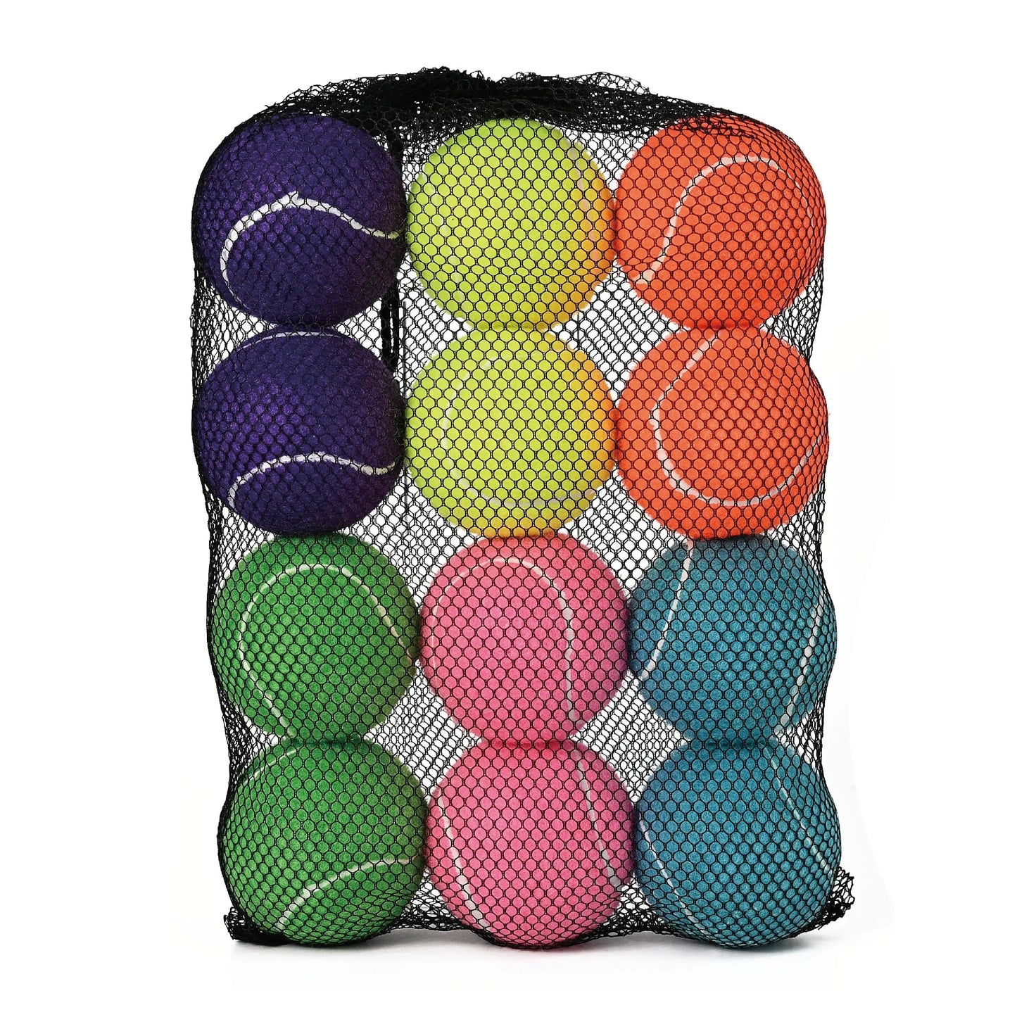 AMA Tennis Balls,12-Pack Advanced Training Tennis Balls for Beginner, Pet Dog practice Tennis Balls with Mesh Bag for Easy Carry