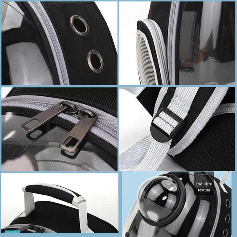 Space Capsule Transparent Pet Carrier Backpack