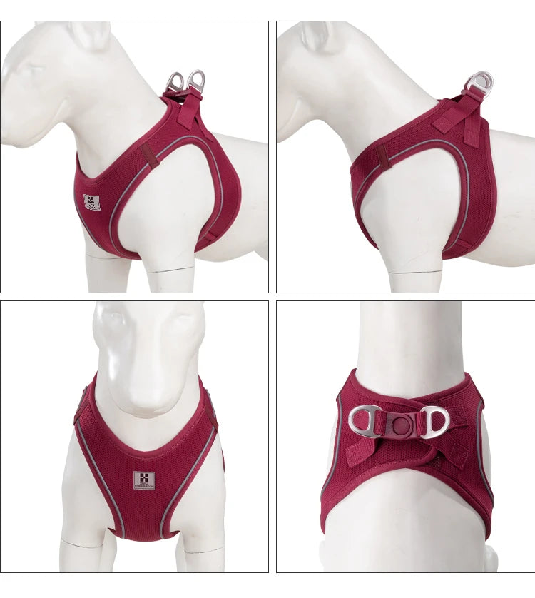 Reflective Dog Harness & Leash Set – Adjustable Vest