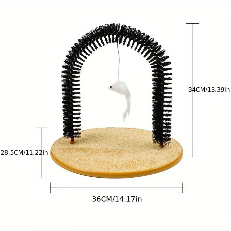 Cat Arch Self-Grooming & Massage Hair Brush Toy