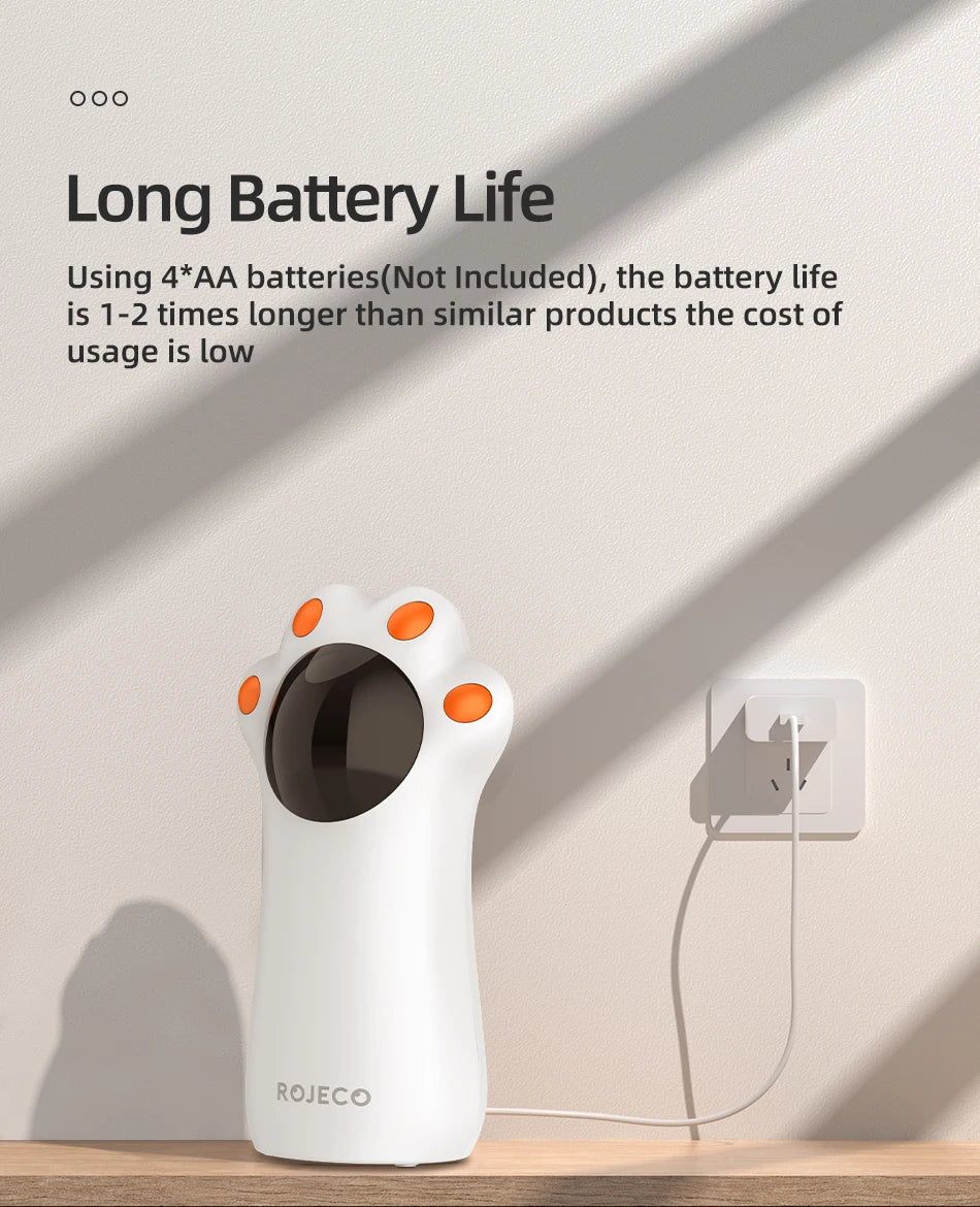 Auto Laser Cat Toy – Handheld Smart LED Teaser