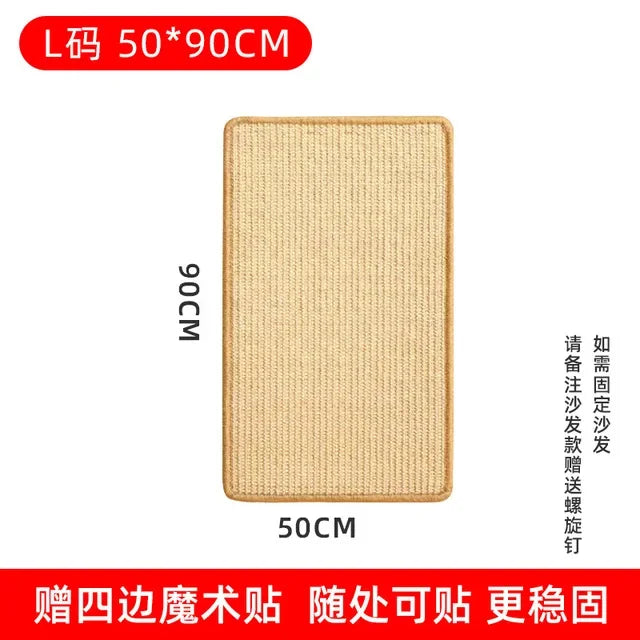 Sisal Hemp Cat Scratching Wall Pad – Furniture Protector