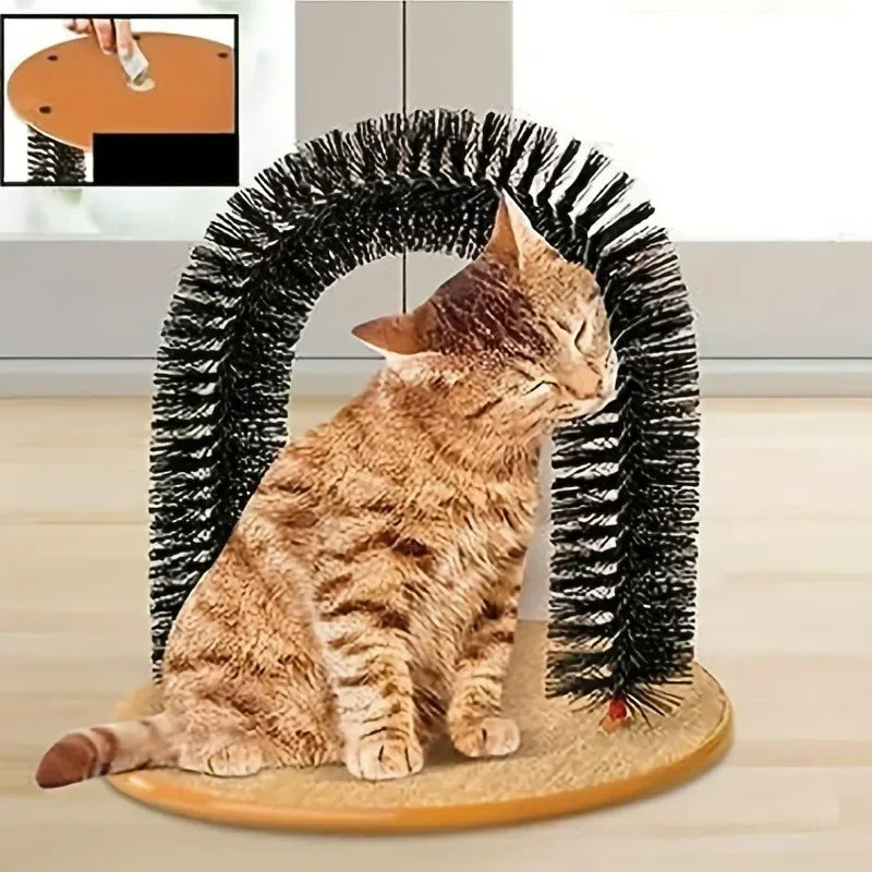 Cat Arch Self-Grooming & Massage Hair Brush Toy