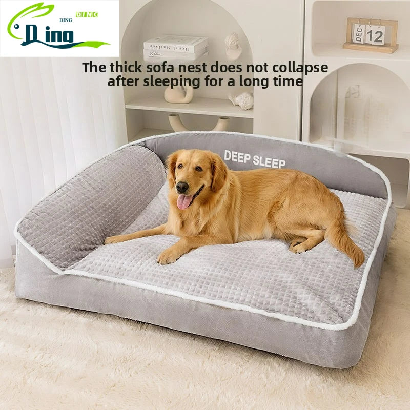 Non-Slip Winter Pet Kennel Bed – Soft & Washable