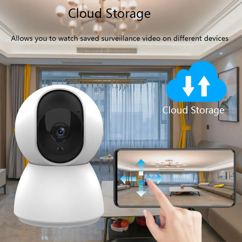 1080P Smart WiFi Pet Camera – Auto Tracking, Indoor Security & Baby Monitor