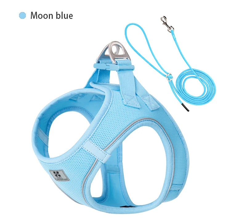 Reflective Dog Harness & Leash Set – Adjustable Vest