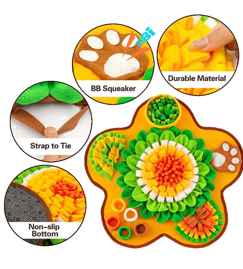 Dog Snuffle Mat – Slow Feeder, Foraging & Anxiety Relief Toy