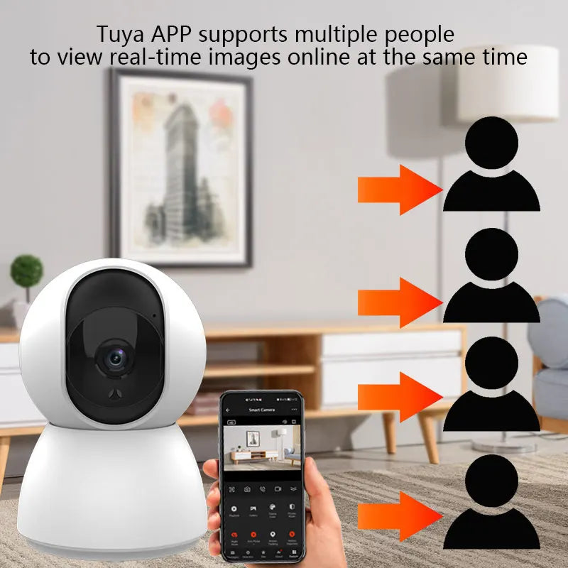 1080P Smart WiFi Pet Camera – Auto Tracking, Indoor Security & Baby Monitor