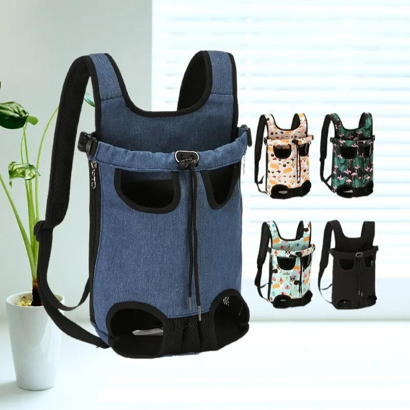 Pets Products Denim Pet Dog Backpack Outdoor Travel Cat Carrier Bag for Small Dogs Breathable Shoulder Puppy Kedi Carring Bags