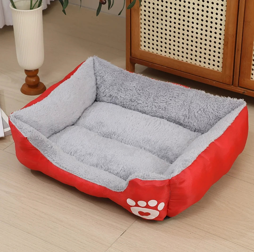 Soft Square Large Dog Sofa Elastic Dog House Cushion Winter Warm Medium Dog Bed Washable Cat Kennel House Accessories