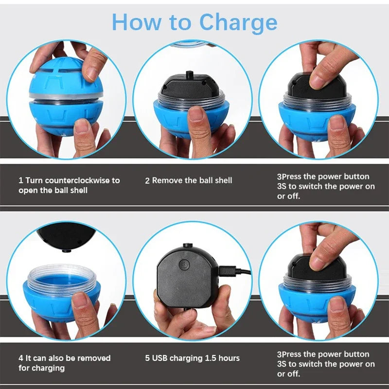 Remote Control Flashing Pet Toy Ball – USB Rechargeable