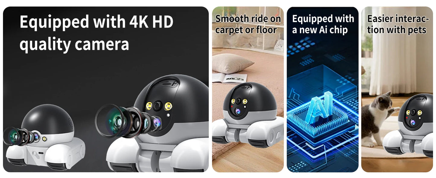 360° Pet Surveillance Camera – Motion Detection, Two-Way Audio