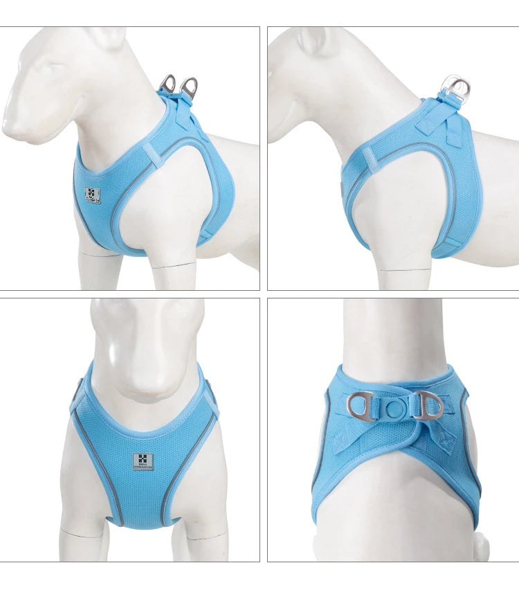 Reflective Dog Harness & Leash Set – Adjustable Vest