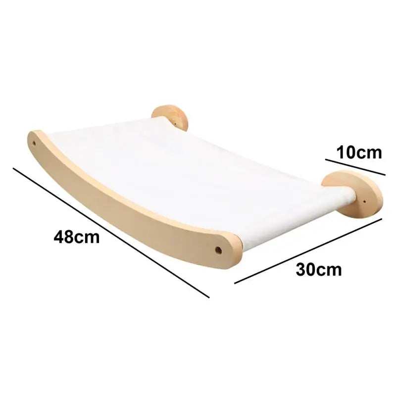 Wall-Mounted Cat Climbing Shelves with Hammock & Steps