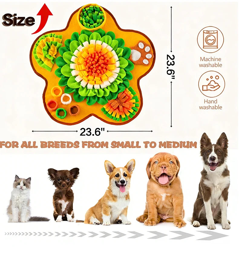 Dog Snuffle Mat – Slow Feeder, Foraging & Anxiety Relief Toy
