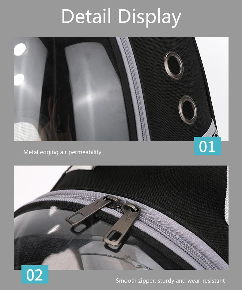 Space Capsule Transparent Pet Carrier Backpack