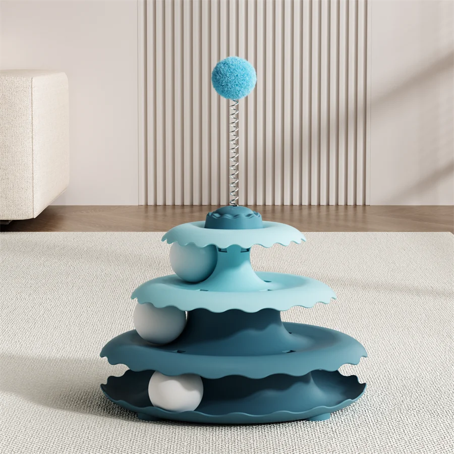 Turntable Interactive Cat Teaser Toy