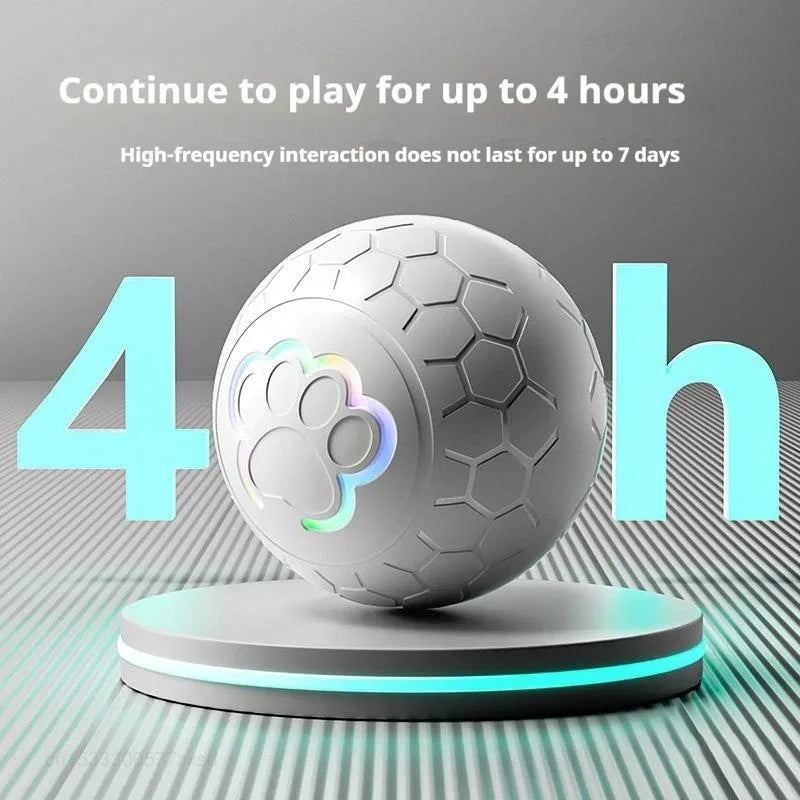 Smart Auto-Bouncing Dog & Cat Toy Ball with RGB Lights