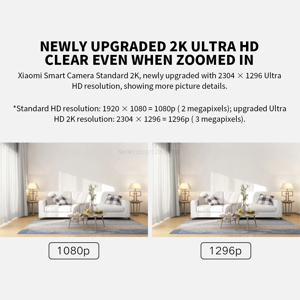 2K HD Pet Monitoring Camera – Night Vision, Two-Way Audio