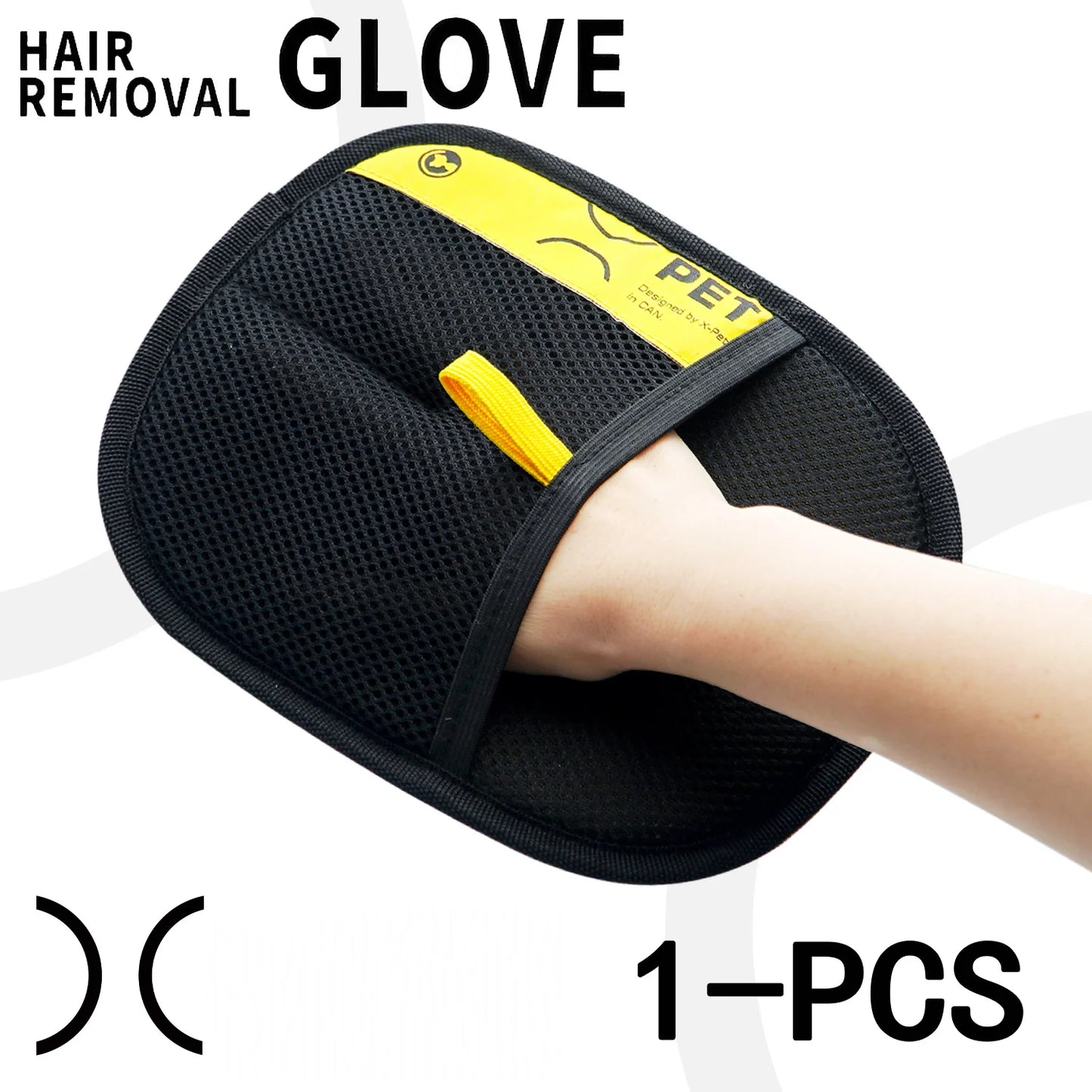 Electrostatic Pet Hair Remover Gloves with Lint Roller