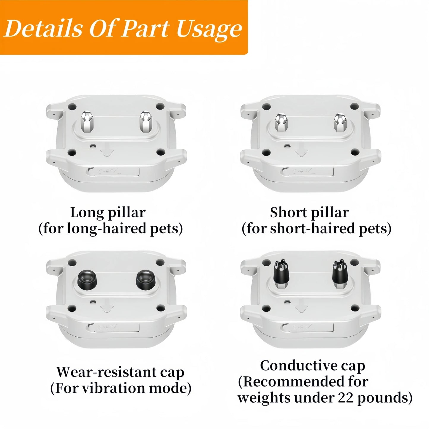 Waggy Tail YHLC rechargeable automatic anti-bark dog training collar with electric bark stopper and adjustable strap.