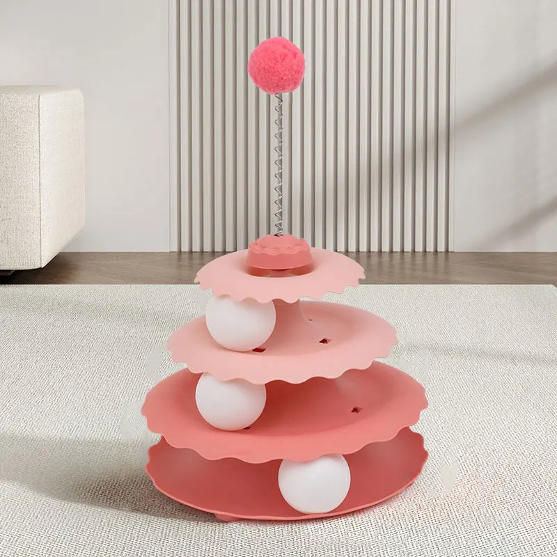 Turntable Interactive Cat Teaser Toy