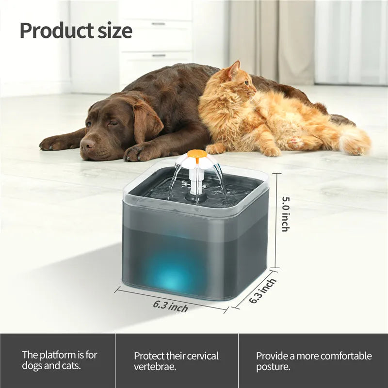 3.5L Auto Pet Feeder & 2L Water Fountain – WiFi App Combo