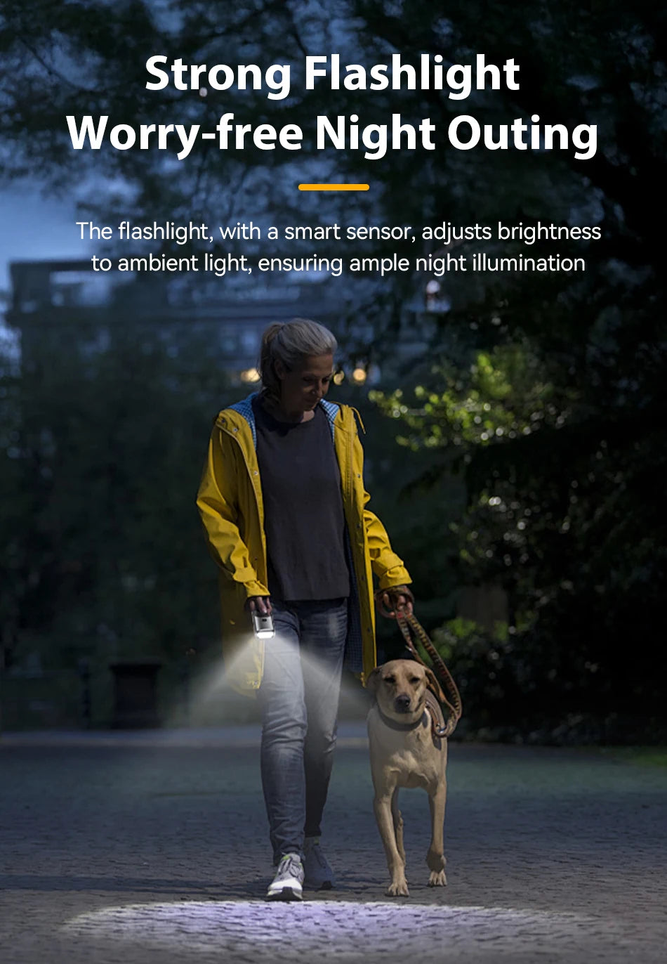 ROJECO Ultrasonic Dog Repeller Anti Barking Training Deterrent Device Rechargeable High Power Dog Repeller With LED Flashlight ﻿