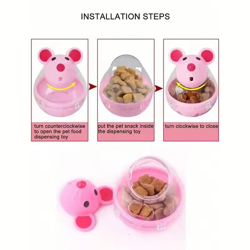 Interactive Mouse Puzzle Toy – Slow Feeder & Hunting Game for Cats