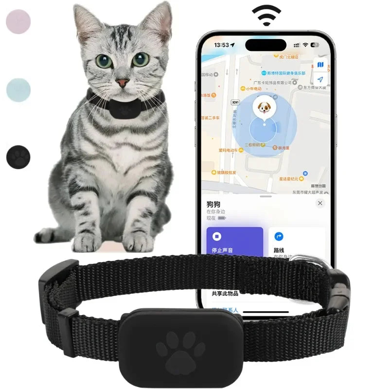 GPS Tracking Collar for Cats – Long Battery Life, Safety & Location Tracking