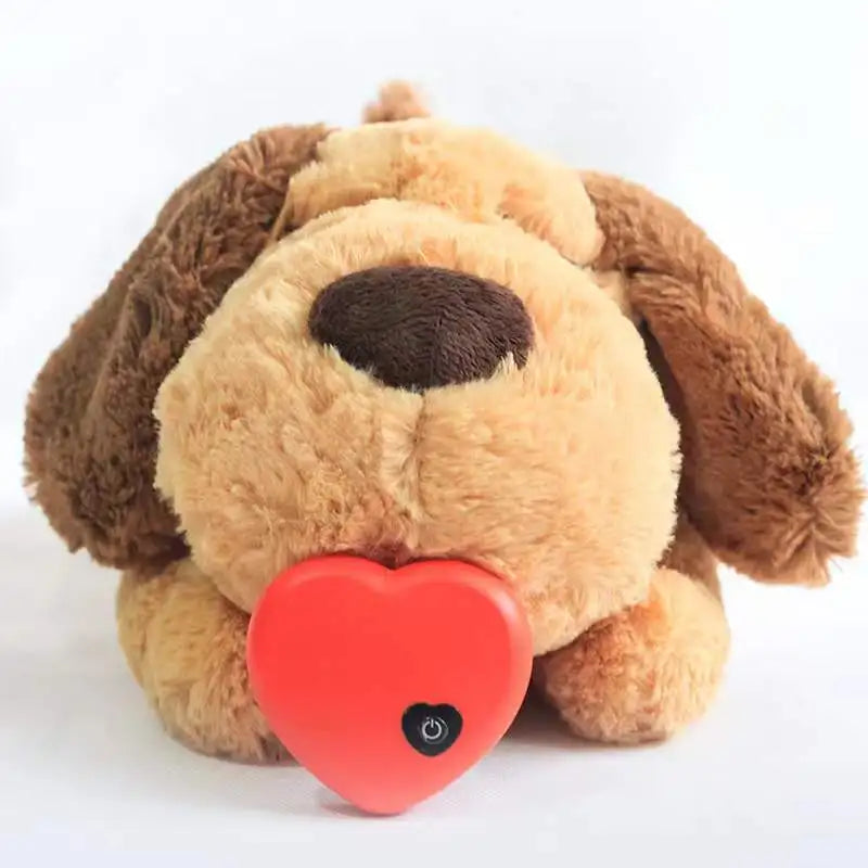 Heartbeat Calming Dog Plush Toy – Anxiety & Stress Relief