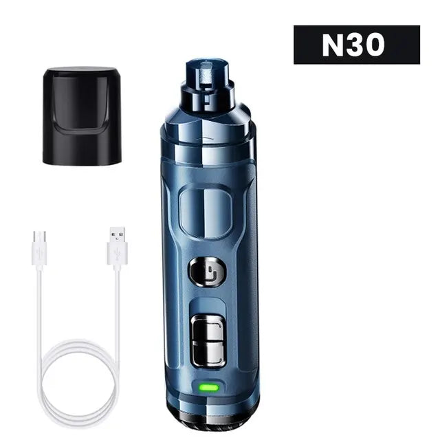 Electric Pet Nail Grinder & Clipper – Rechargeable, Professional