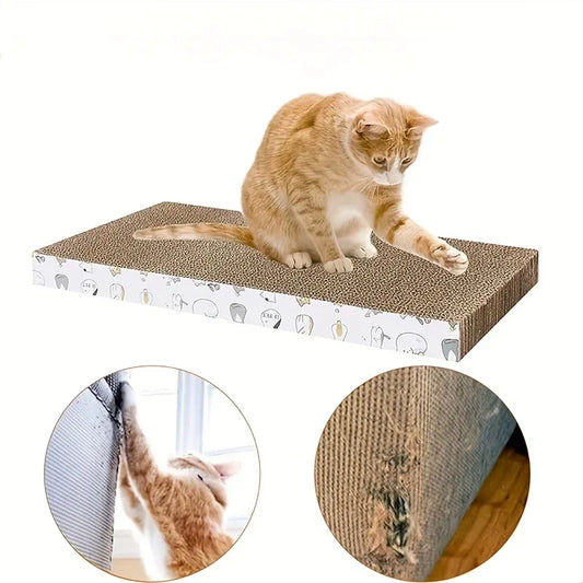 Extra-Durable Corrugated Cat Scratching Pad – Wave Design