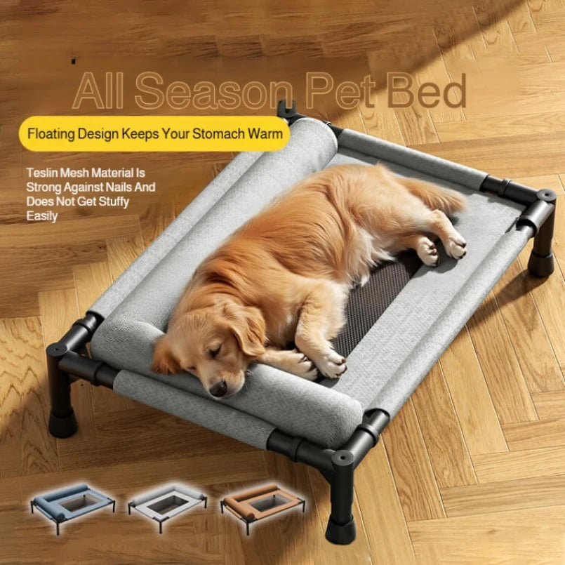 Raised Mesh Pet Bed – Waterproof, All-Season