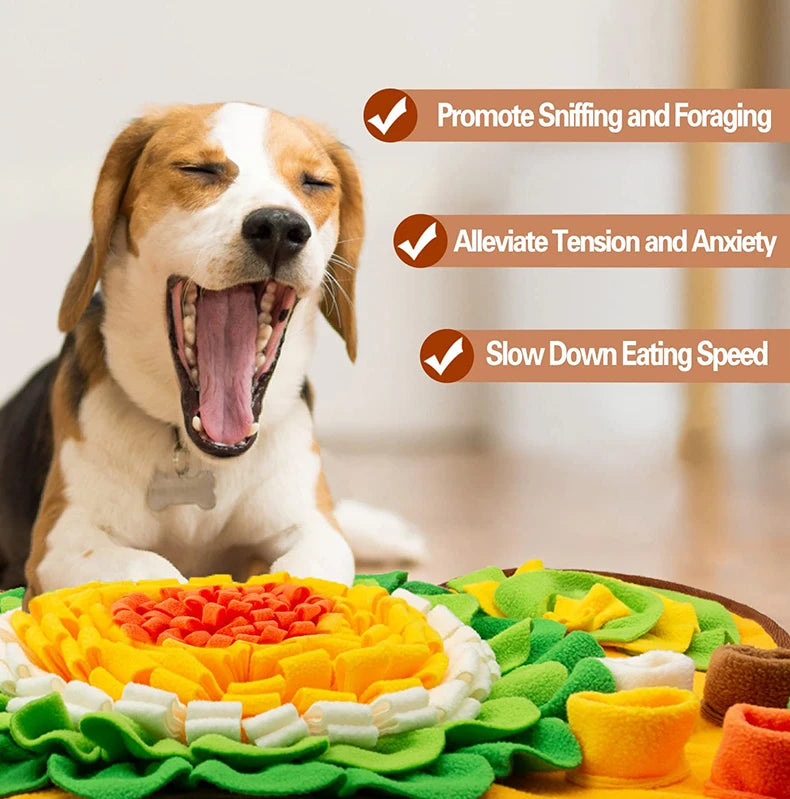 Dog Snuffle Mat – Slow Feeder, Foraging & Anxiety Relief Toy