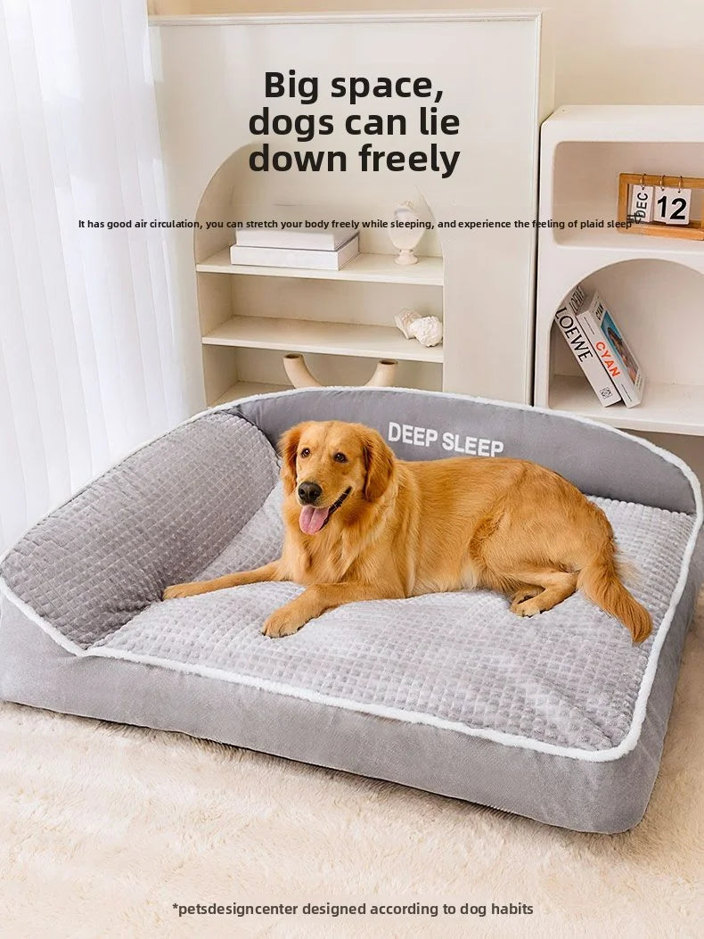 Non-Slip Winter Pet Kennel Bed – Soft & Washable
