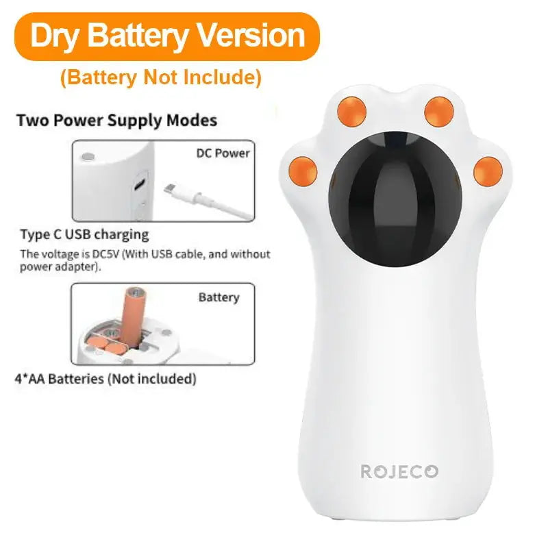 Auto Laser Cat Toy – Handheld Smart LED Teaser